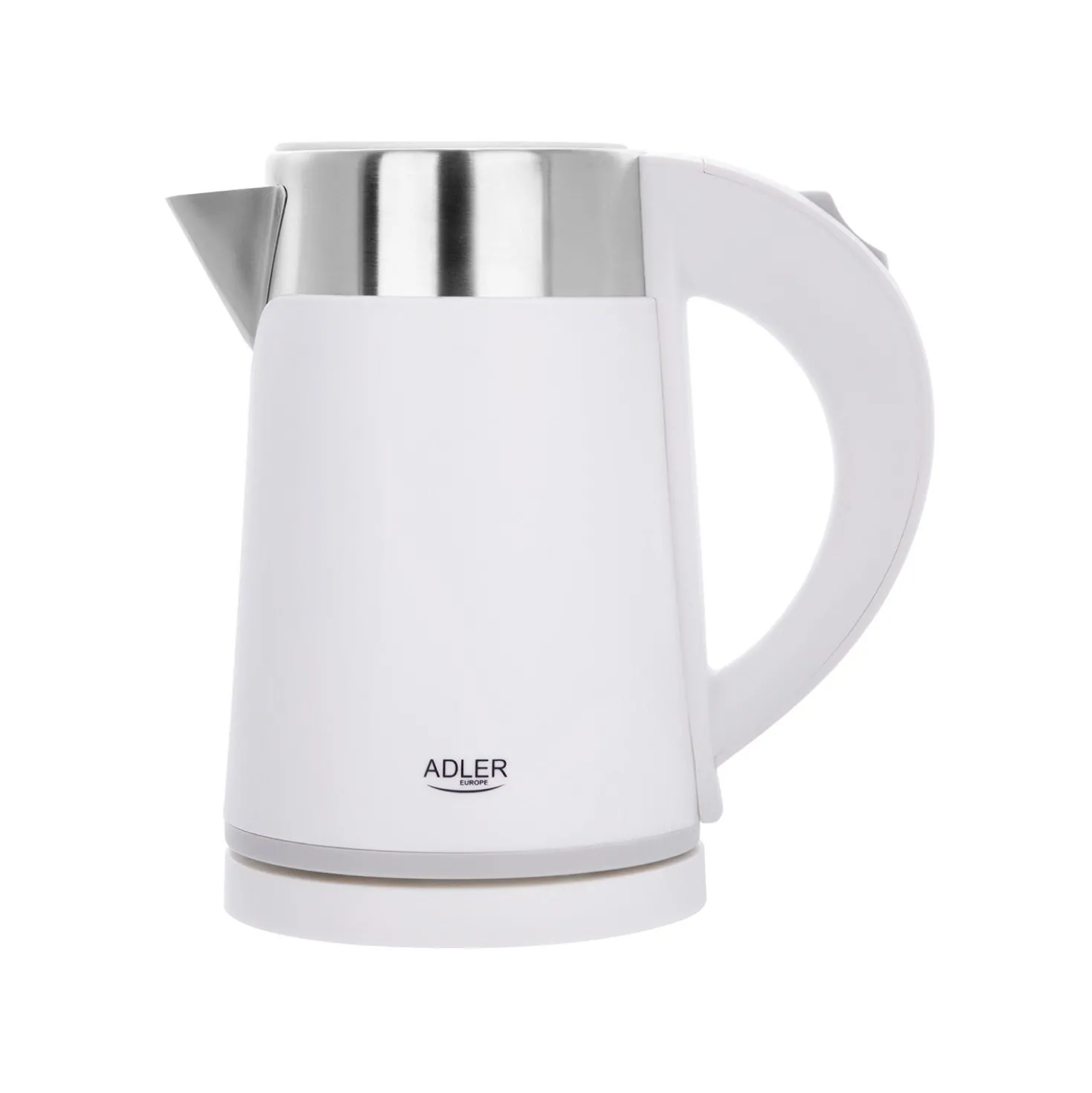 Bollitore elettrico 0,6 L bianco acciaio inox