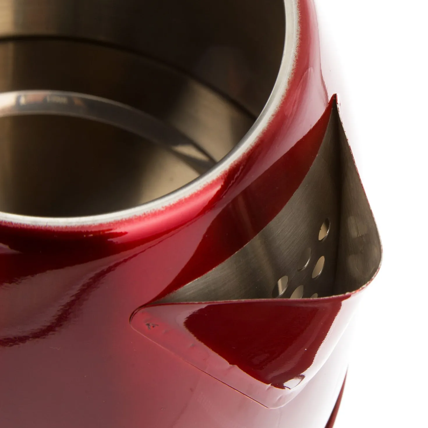 Bollitore elettrico 1,5 L rosso acciaio inox
