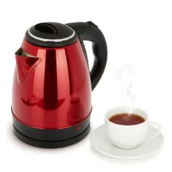 Bollitore elettrico 1,5 L rosso acciaio inox