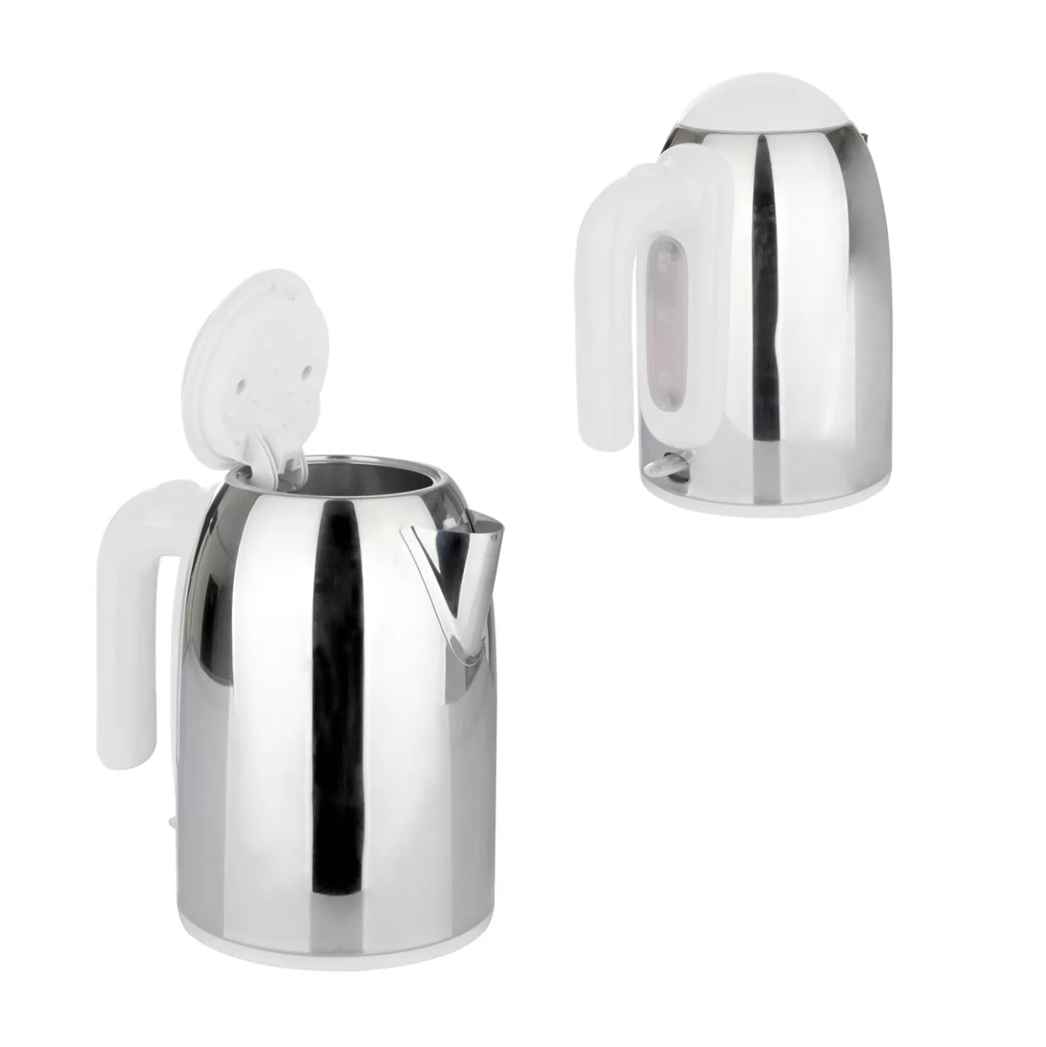 Bollitore K Line bianco da 2200W - in acciaio inox, design Luc