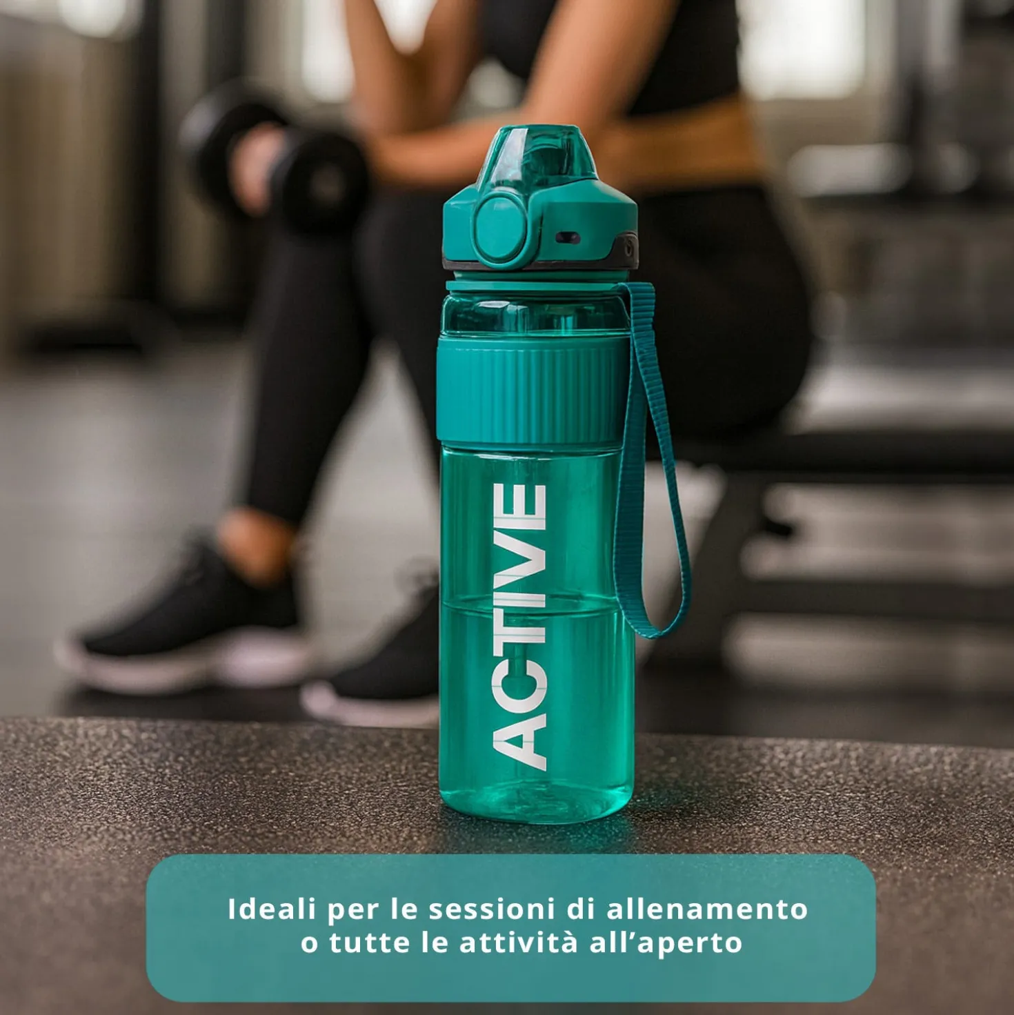 Borraccia ermetica active 1 L azzurro Dynamix