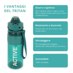 Borraccia ermetica active 1 L azzurro Dynamix