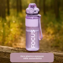 Borraccia ermetica focus 1 L rosa Dynamix
