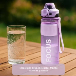 Borraccia ermetica focus 1 L rosa Dynamix