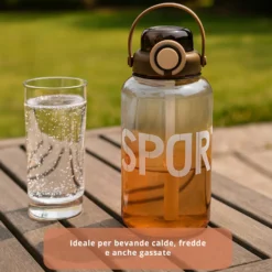 Borraccia ermetica sport 1,5 L arancione Maxima