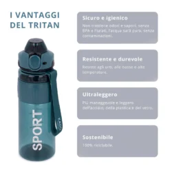 Borraccia ermetica sport 1 L ottanio Dynamix