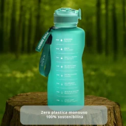 Borraccia scritta motivazionale 2,2 L azzurro Bold Collection