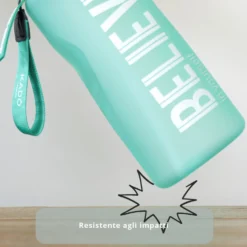 Borraccia scritta motivazionale 2,2 L azzurro Bold Collection