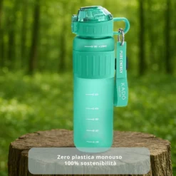 Borraccia scritta motivazionale 1 L azzurro Hydrea