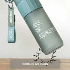 Borraccia scritta motivazionale 1 L grigio Hydrea
