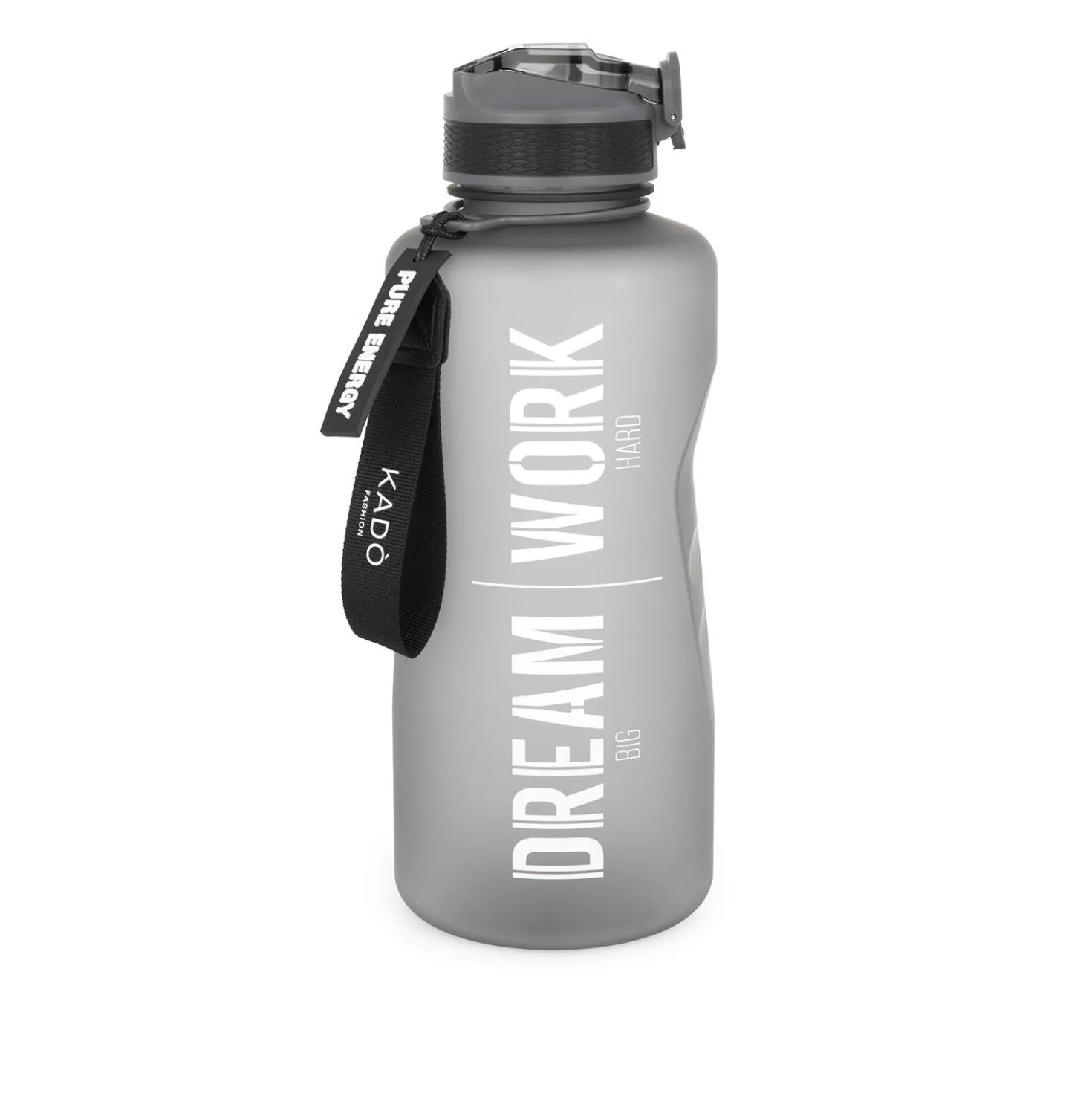 Borraccia scritta motivazionale 2,2 L nero Bold Collection