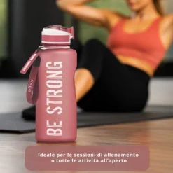 Borraccia scritta motivazionale 2,2 L rosso Bold Collection