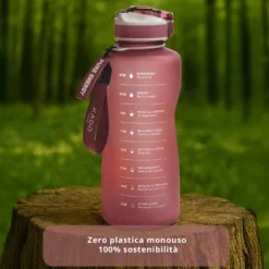 Borraccia scritta motivazionale 2,2 L rosso Bold Collection