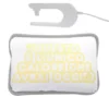 Borsa acqua calda elettrica scritta gialla