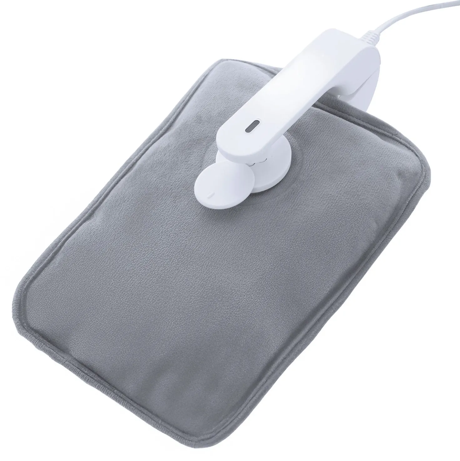Borsa acqua calda elettrica scritta gialla rossa