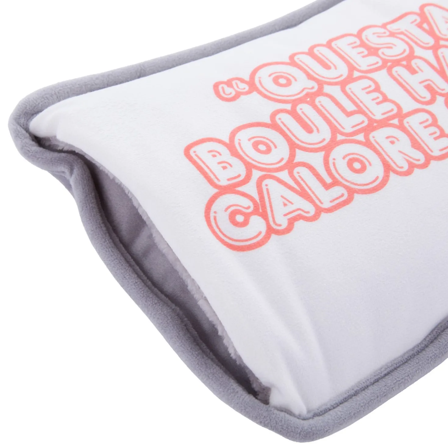 Borsa acqua calda elettrica scritta rossa