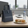 Borsa porta pranzo termica 12 L grigio con scritta