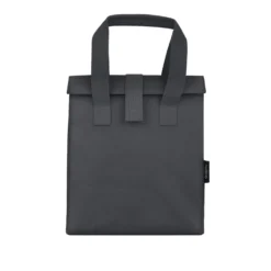 Borsa porta pranzo termica 12 L grigio con scritta