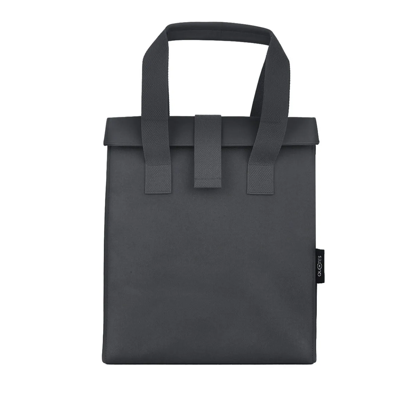 Borsa porta pranzo termica 12 L grigio con scritta