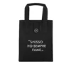 Borsa porta pranzo termica 12 L nero con scritta