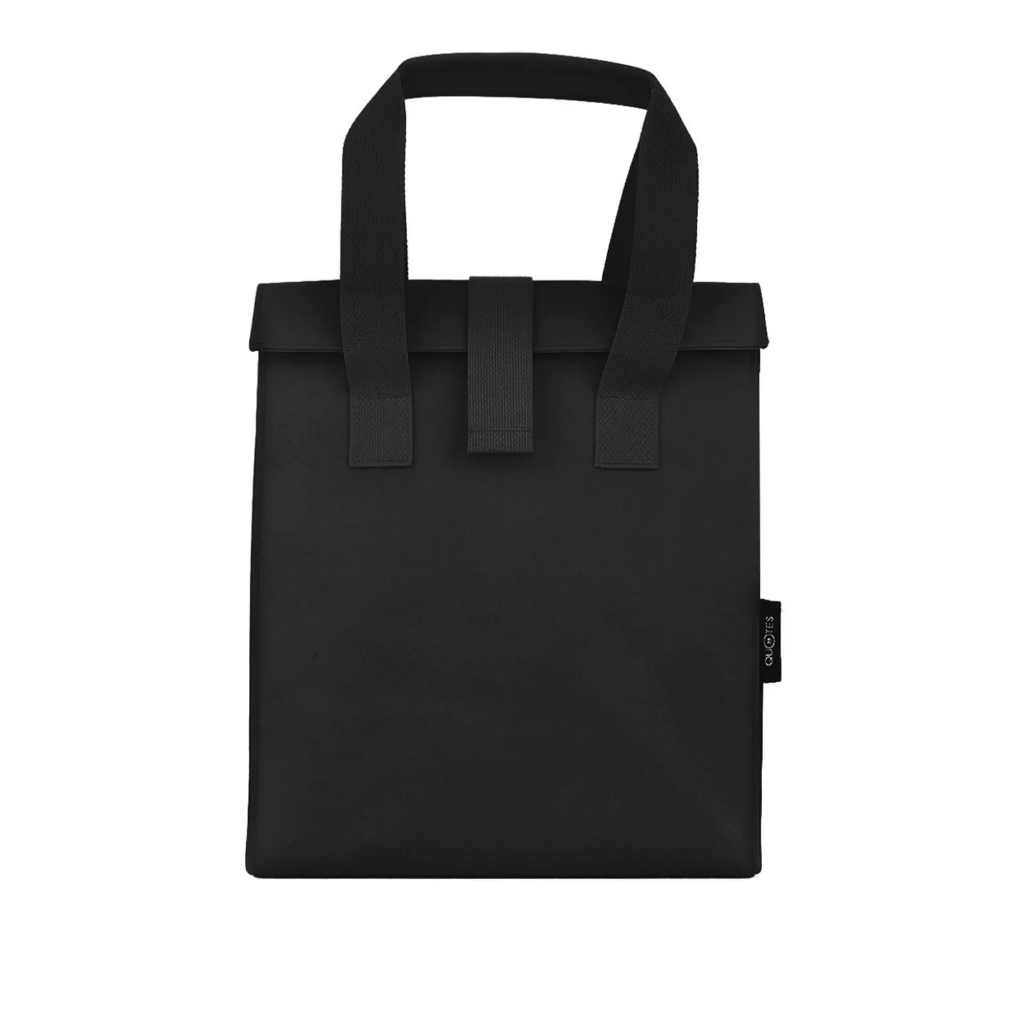 Borsa porta pranzo termica 12 L nero con scritta