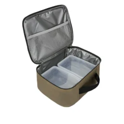 Borsa porta pranzo termica marrone 6 L con 2 contenitori
