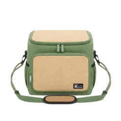 Borsa termica con manici verde 36x21x33 cm