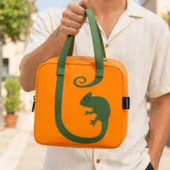 Borsa termica impermeabile camaleonte 6,5 L arancione con manici