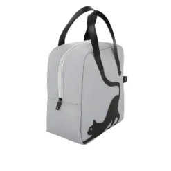 Borsa termica impermeabile gatto 8,5 L grigio con manici