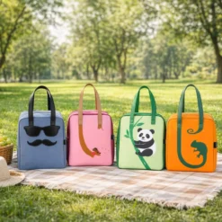 Borsa termica impermeabile 6,5 L arancione linguaccia con manici