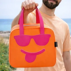 Borsa termica impermeabile 6,5 L arancione linguaccia con manici