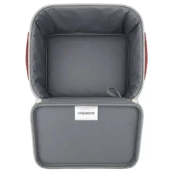 Borsa termica 8 L con tracolla e manici righe bordeaux