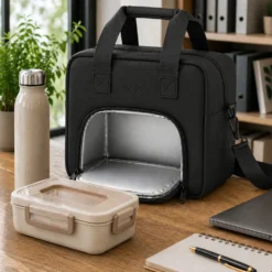 Borsa termica 10 L con tracolla nera