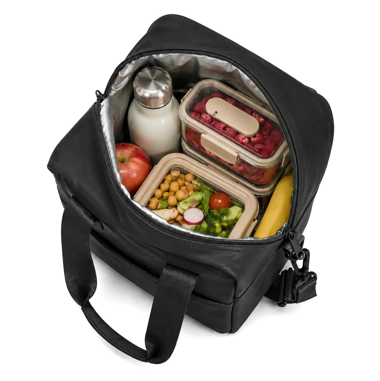 Borsa termica 10 L con tracolla nera