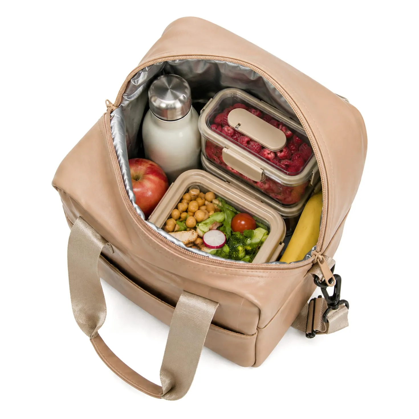 Borsa termica 10 L con tracolla rosa