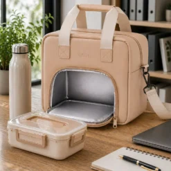 Borsa termica 10 L con tracolla rosa