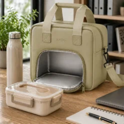 Borsa termica 10 L con tracolla taupe