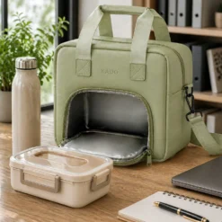 Borsa termica 10 L con tracolla verde
