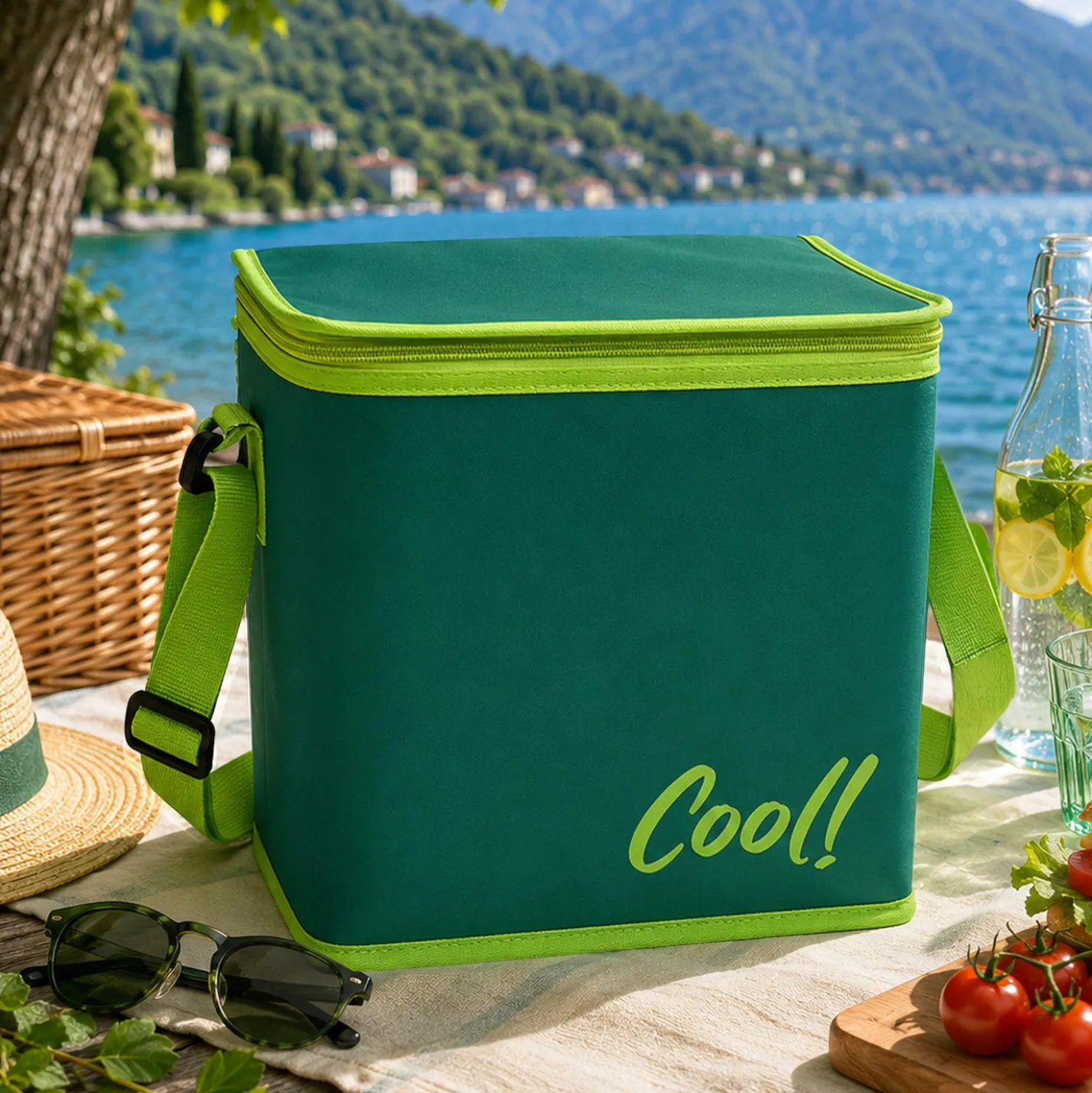 Borsa termica 20 L con tracolla verde Cool
