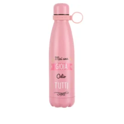 Bottiglia termica 500 ml scritta Mai una gioia