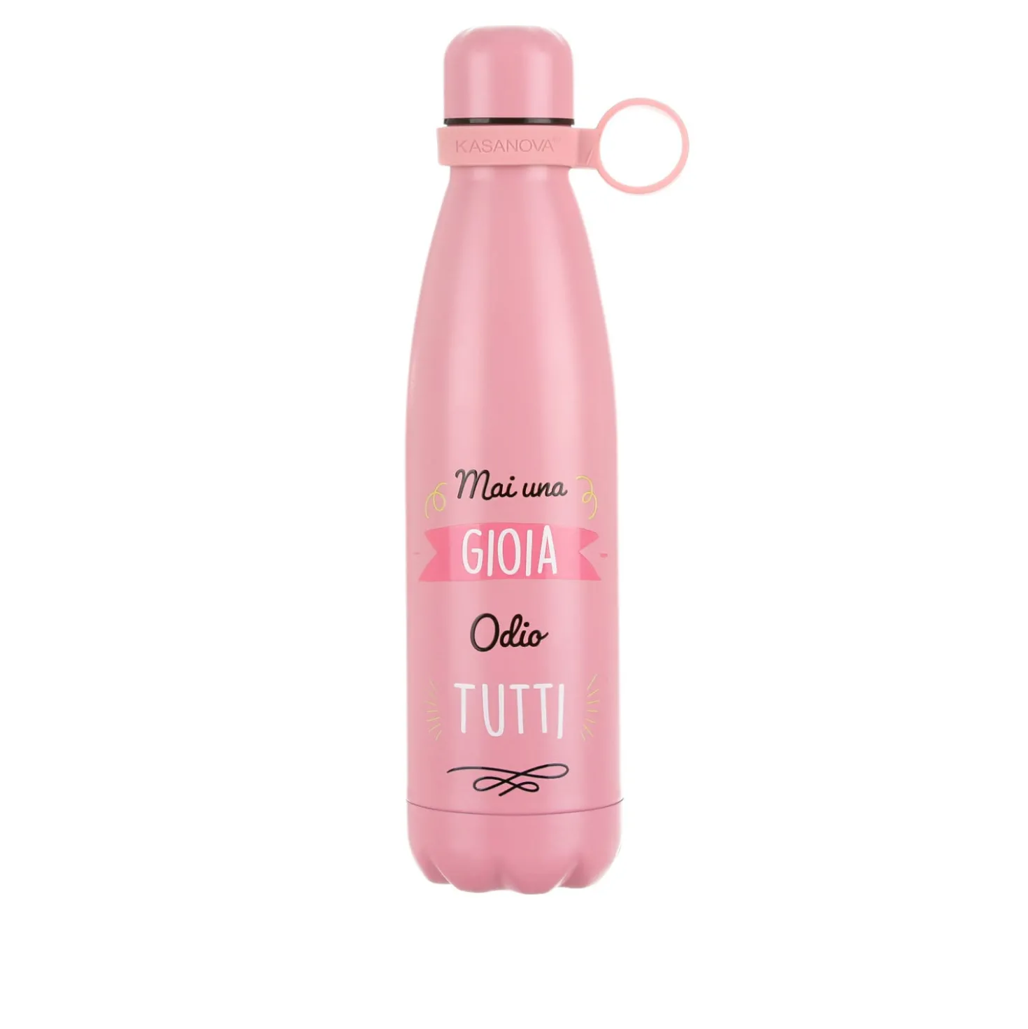 Bottiglia termica 500 ml scritta Mai una gioia