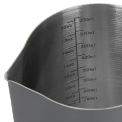 Bricco latte 600 ml acciaio inox grigio