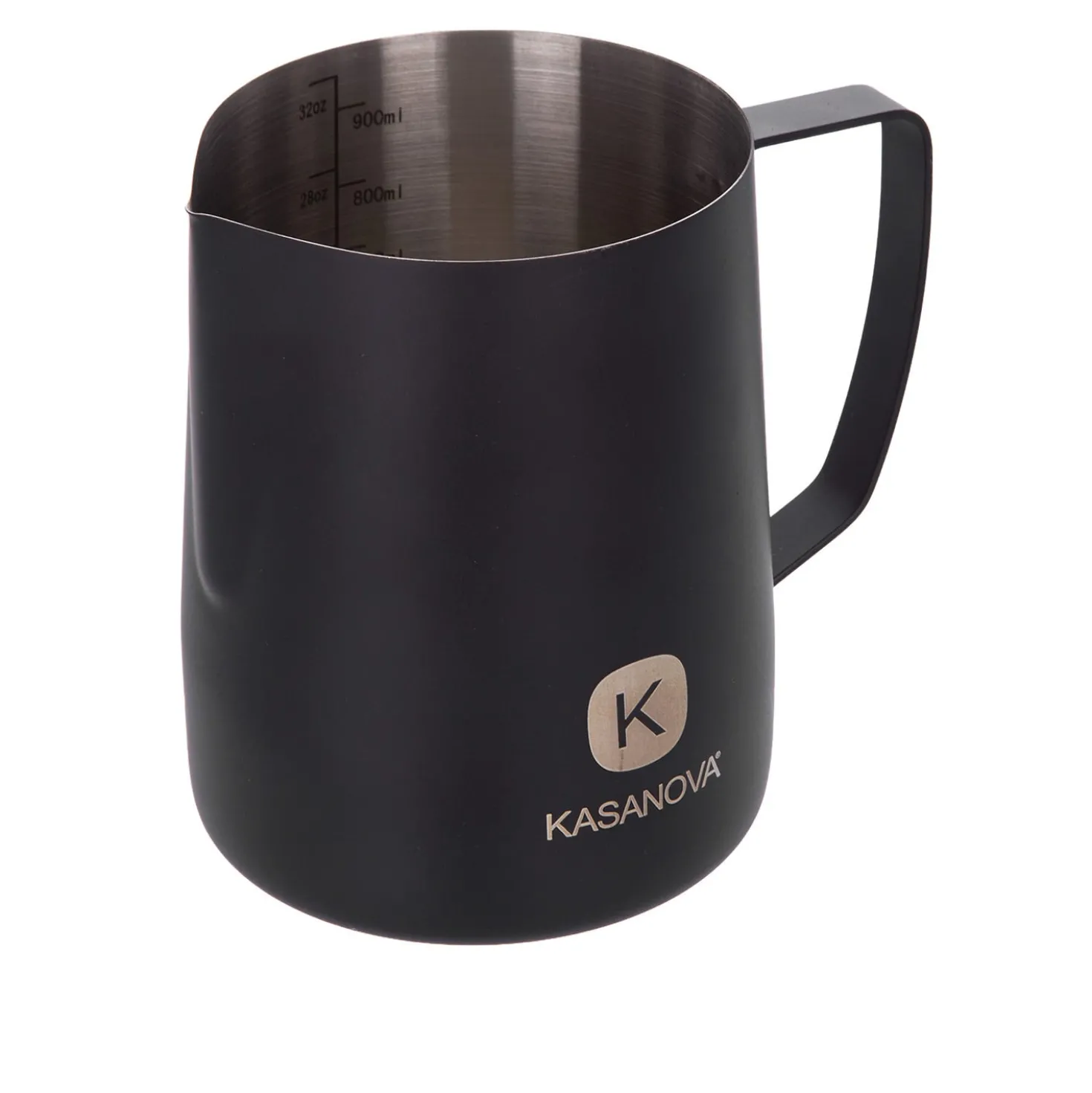Bricco latte 900 ml acciaio inox nero