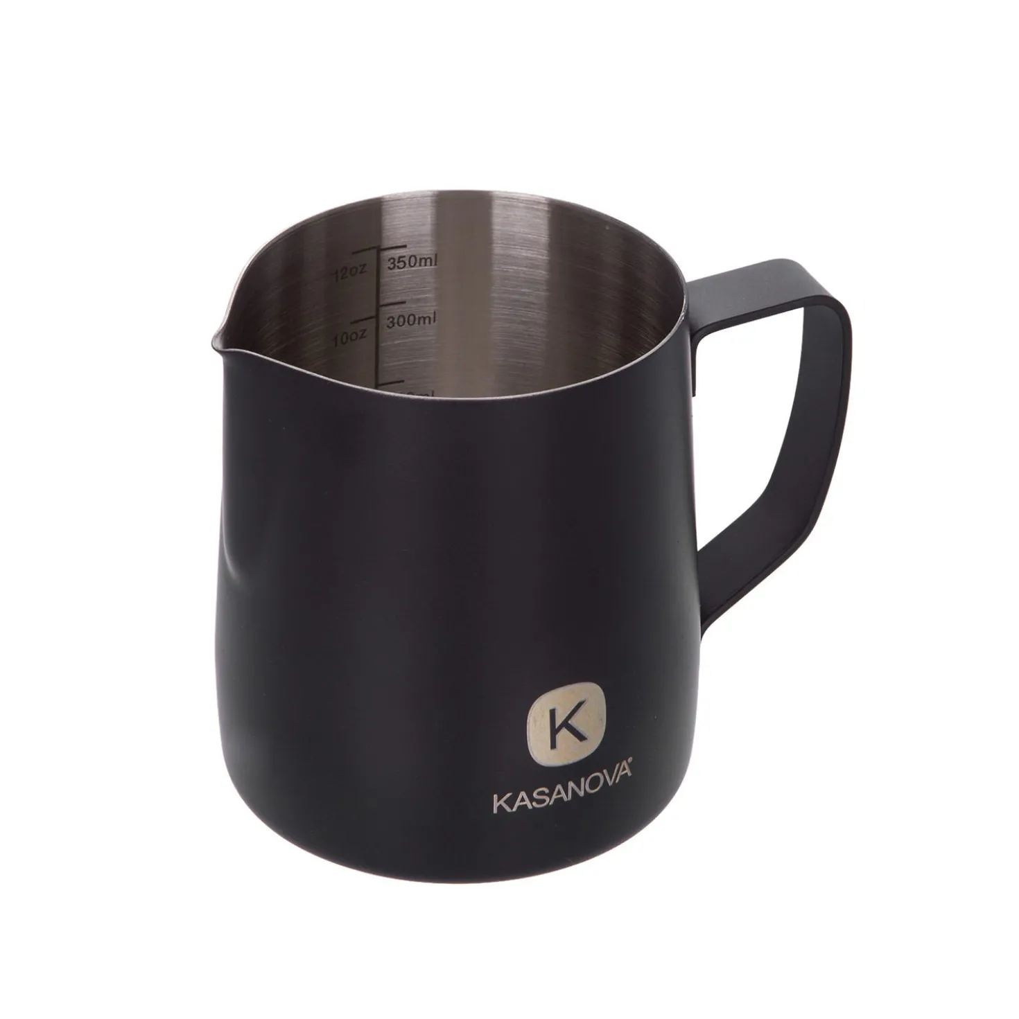Bricco latte 350 ml acciaio inox nero
