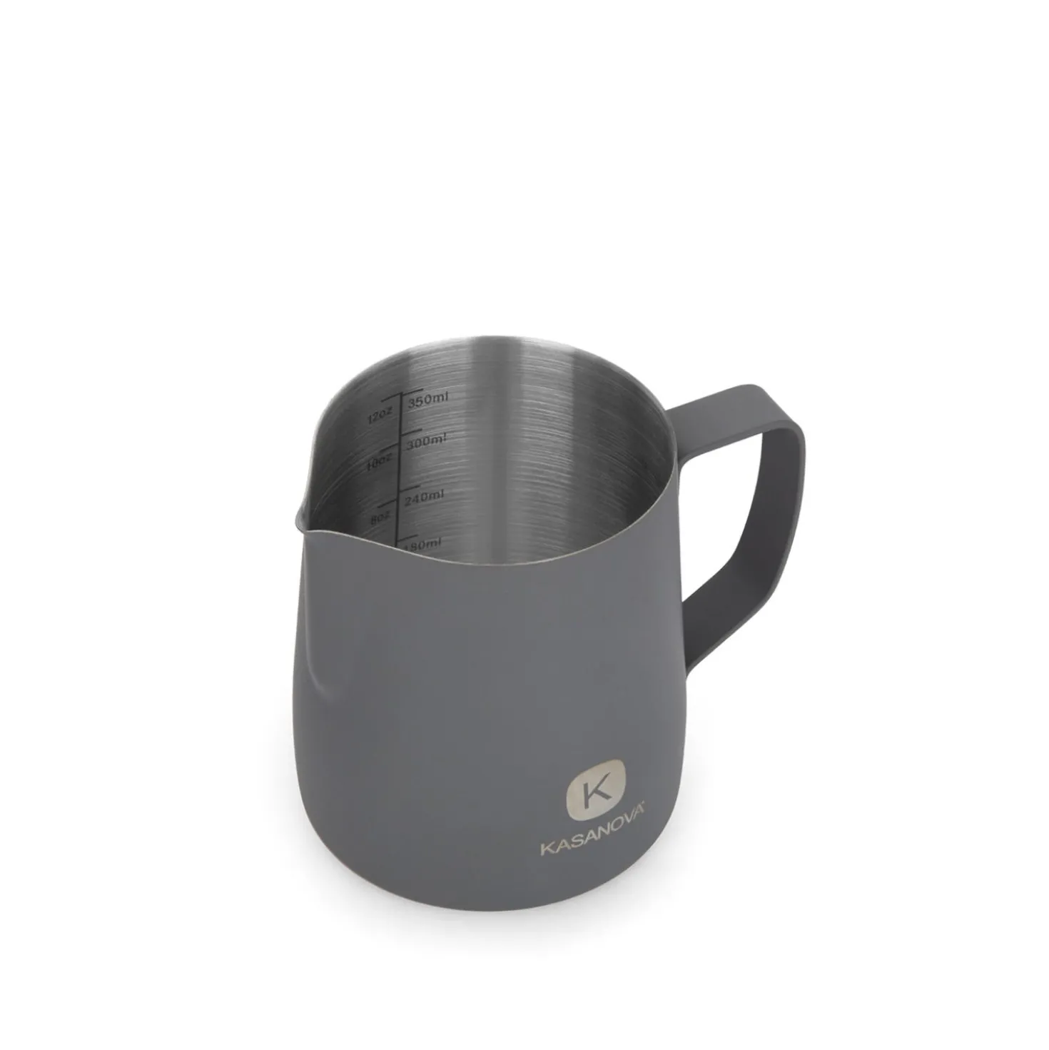 Bricco latte 350 ml in acciaio inox grigio