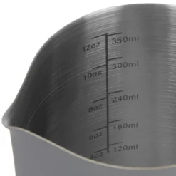 Bricco latte 350 ml in acciaio inox grigio