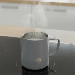 Bricco latte 350 ml in acciaio inox grigio