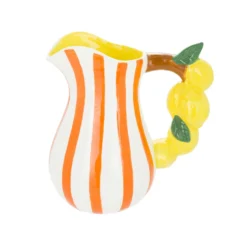 Brocca 21,5 cm decoro limoni Florafruit ceramica