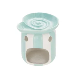 Brucia essenze chiocciola azzurra ceramica
