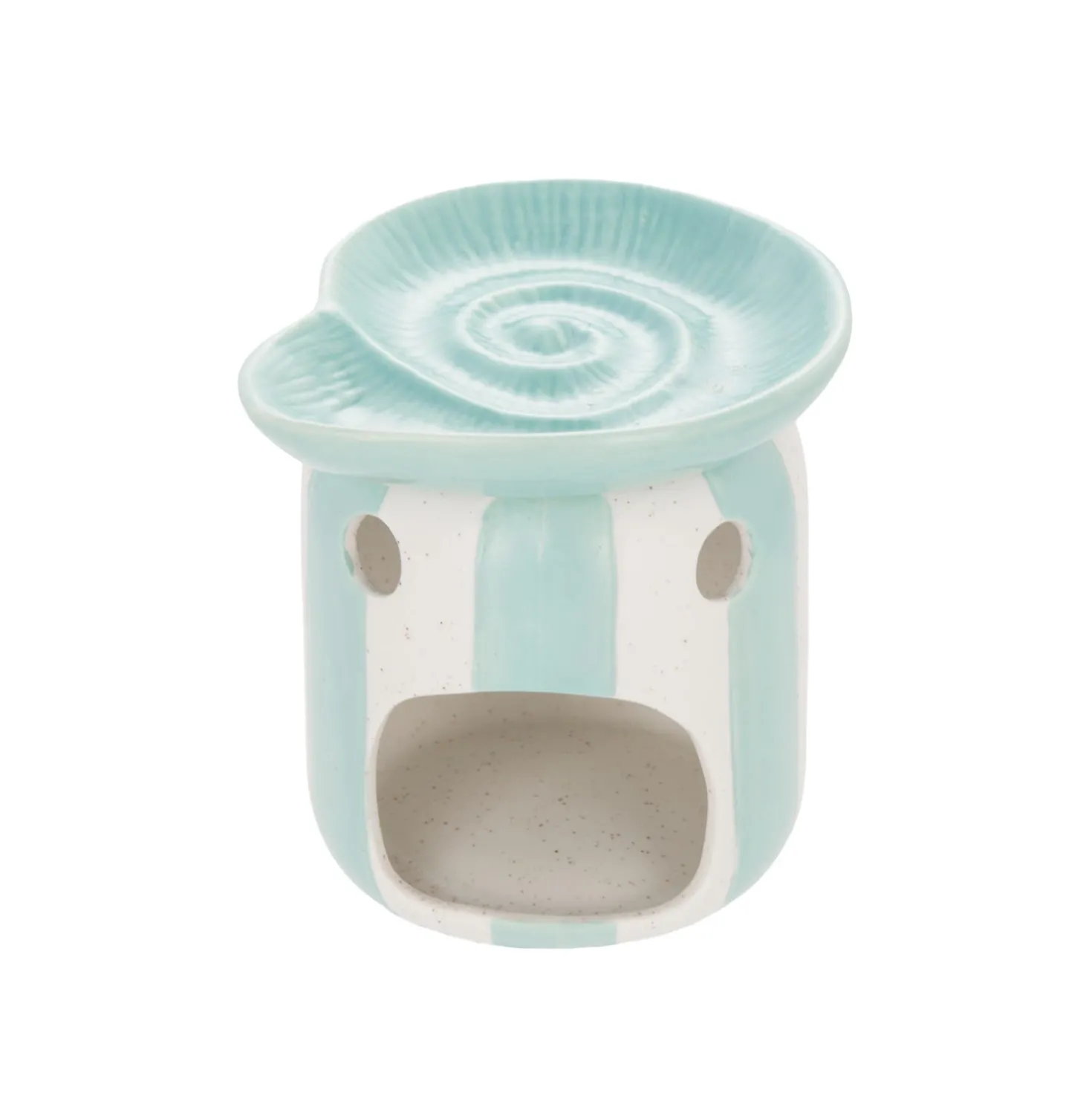 Brucia essenze chiocciola azzurra ceramica